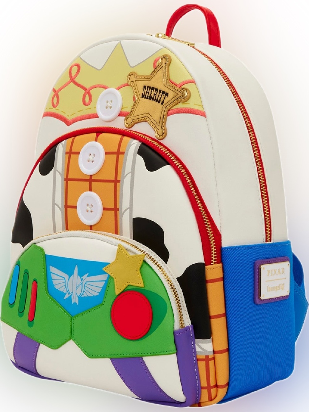 Loungefly Disney Pixar Toy Story 5 Triple Pocket Mid-Size Backpack